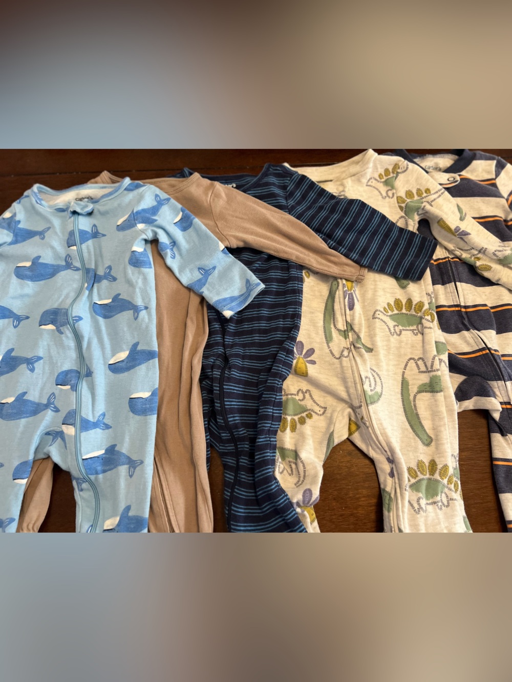 9M Baby Boy Footie Pajama Lot - Picture 2 of 3